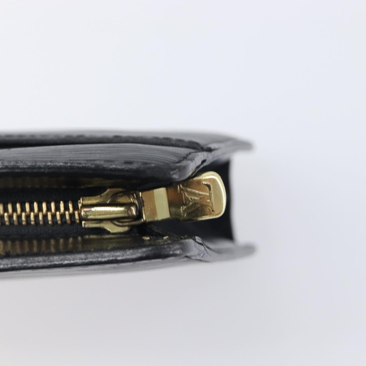 LOUIS VUITTON Epi Pochette Homme Clutch Bag Black M52522 LV Auth 199013