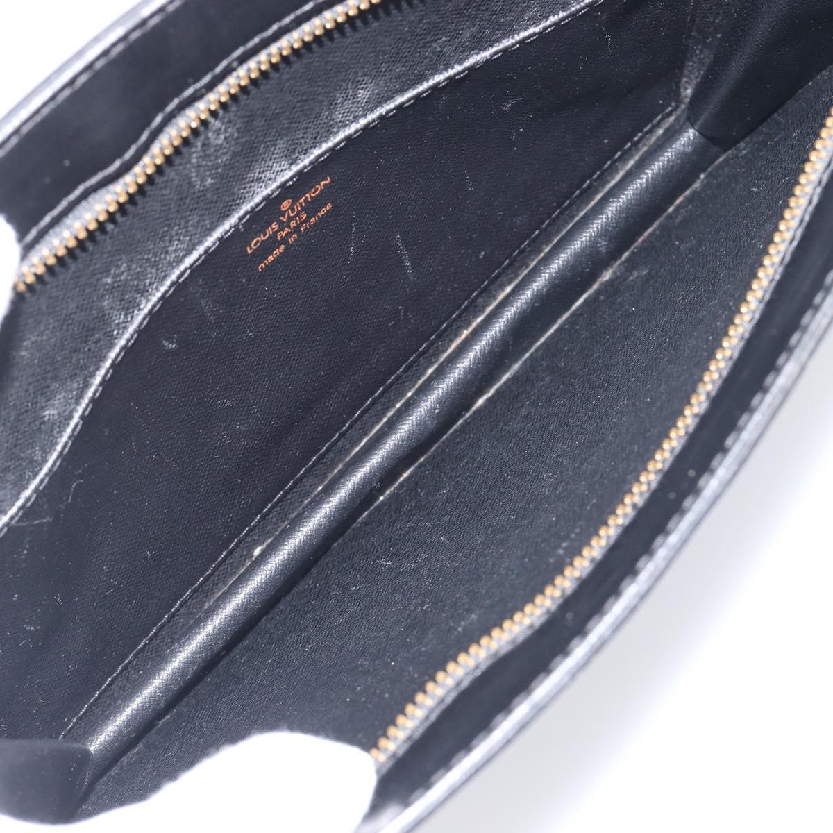 LOUIS VUITTON Epi Pochette Homme Clutch Bag Black M52522 LV Auth 199013