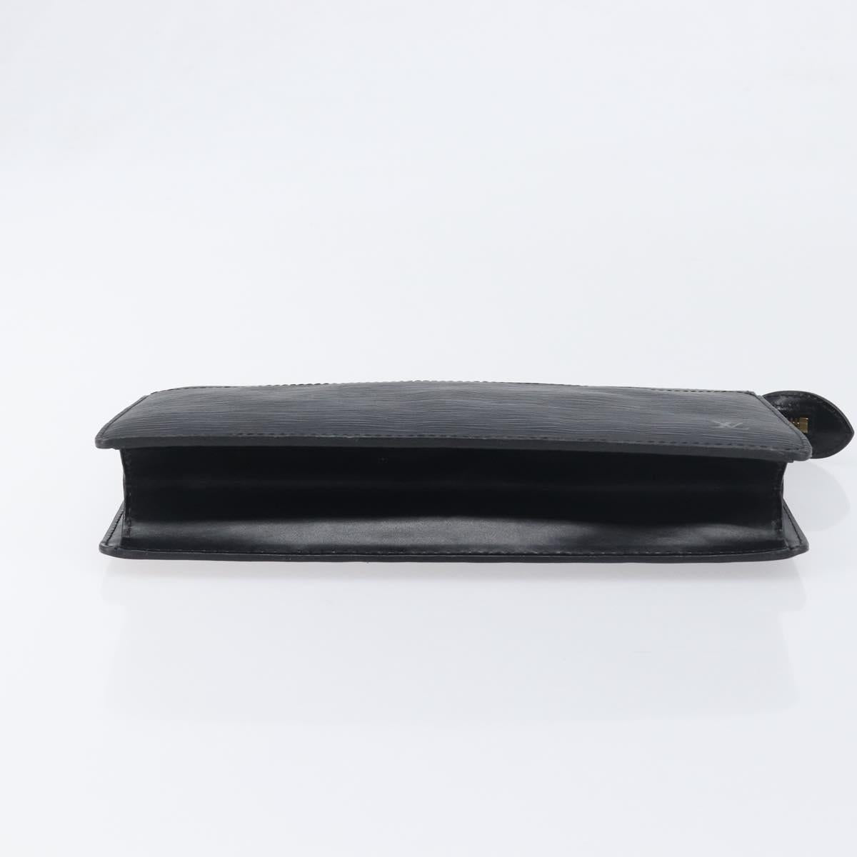 LOUIS VUITTON Epi Pochette Homme Clutch Bag Black M52522 LV Auth 199013