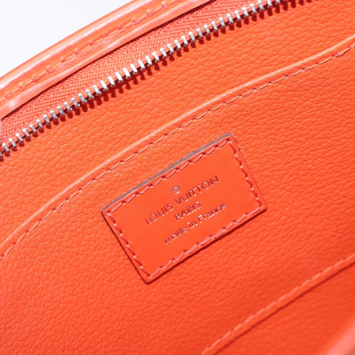 LOUIS VUITTON Epi Posh Toilette 19 Clutch Bag Orange Pimon LV Auth 199014A
