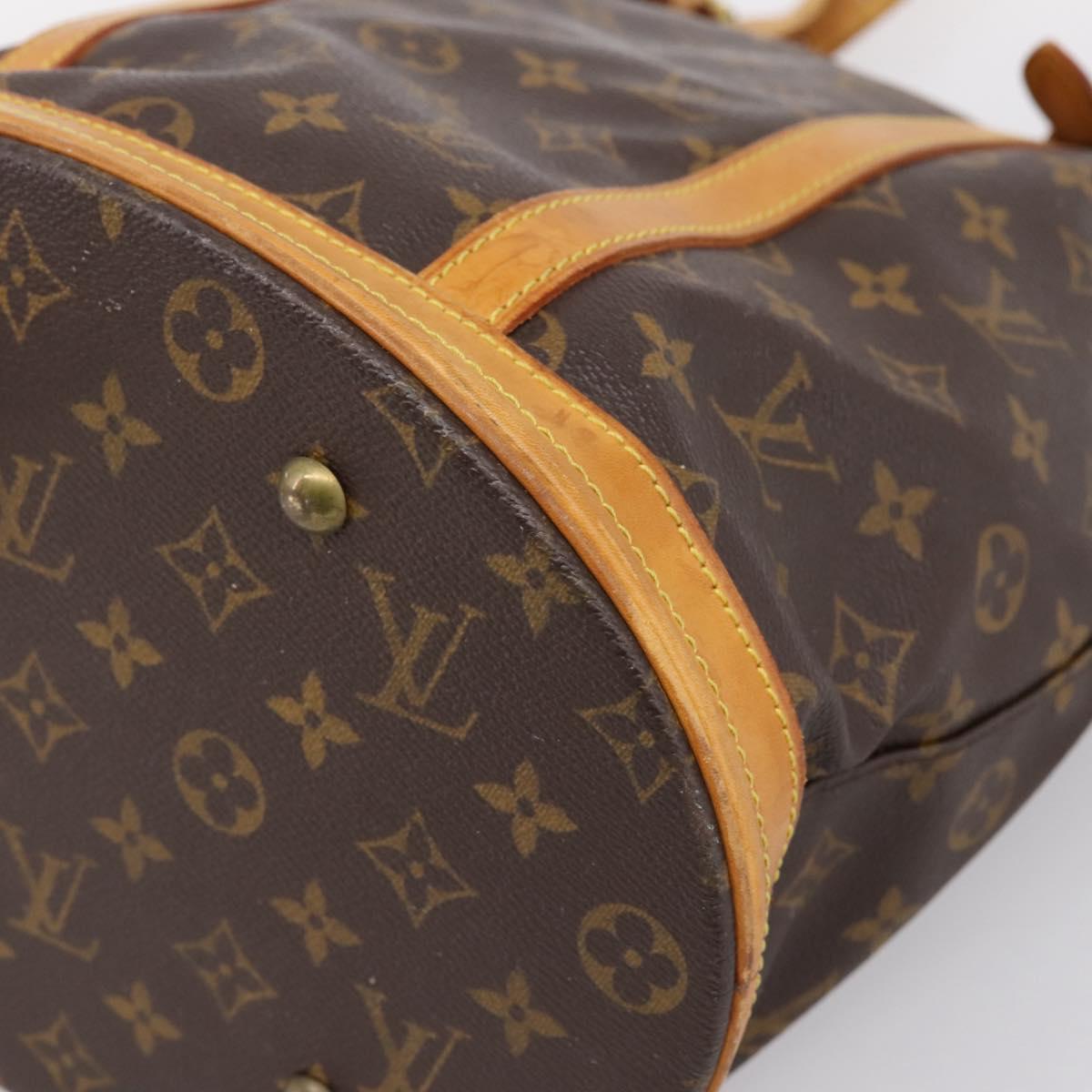 LOUIS VUITTON Monogram Bucket GM Shoulder Bag M42236 LV Auth 199021