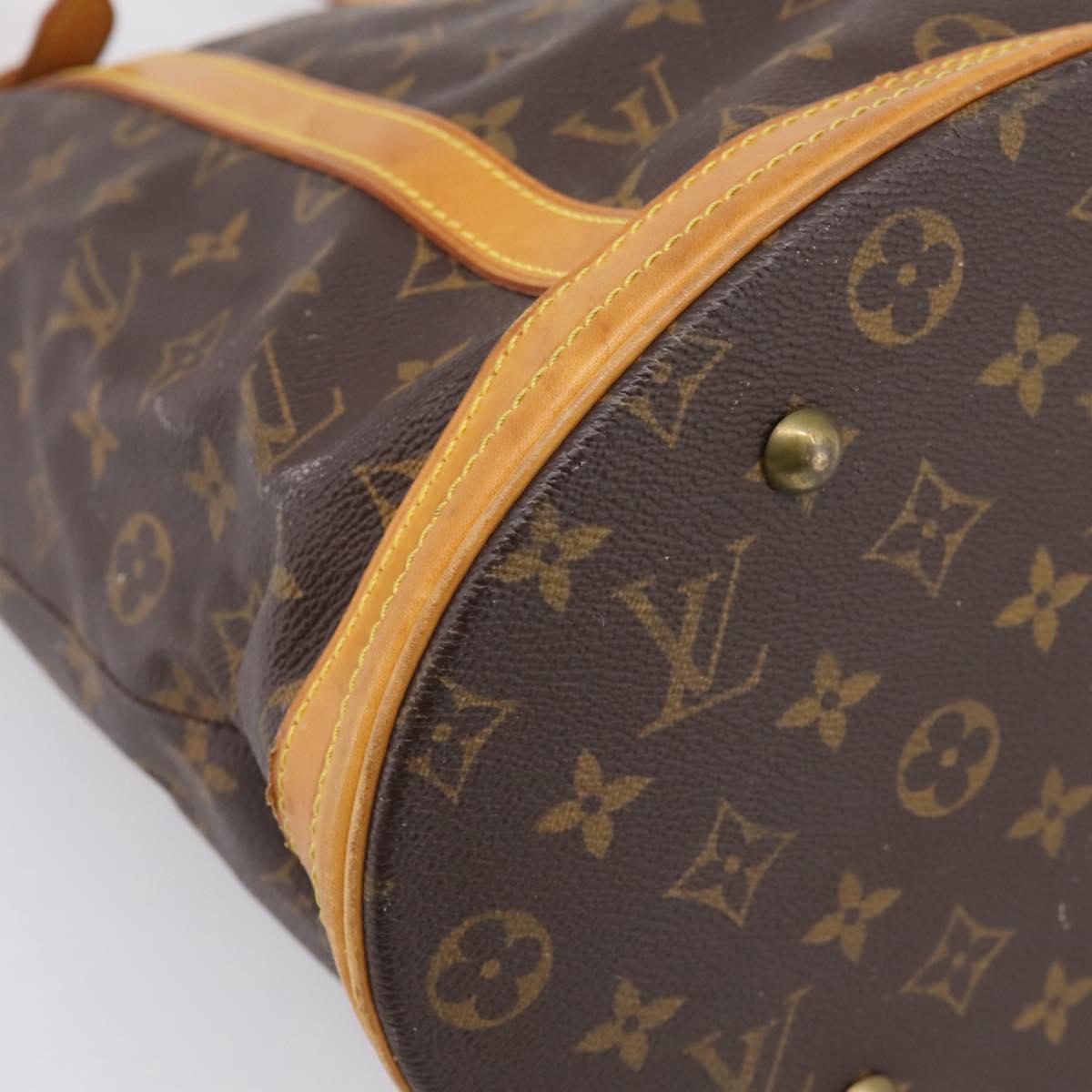 LOUIS VUITTON Monogram Bucket GM Shoulder Bag M42236 LV Auth 199021