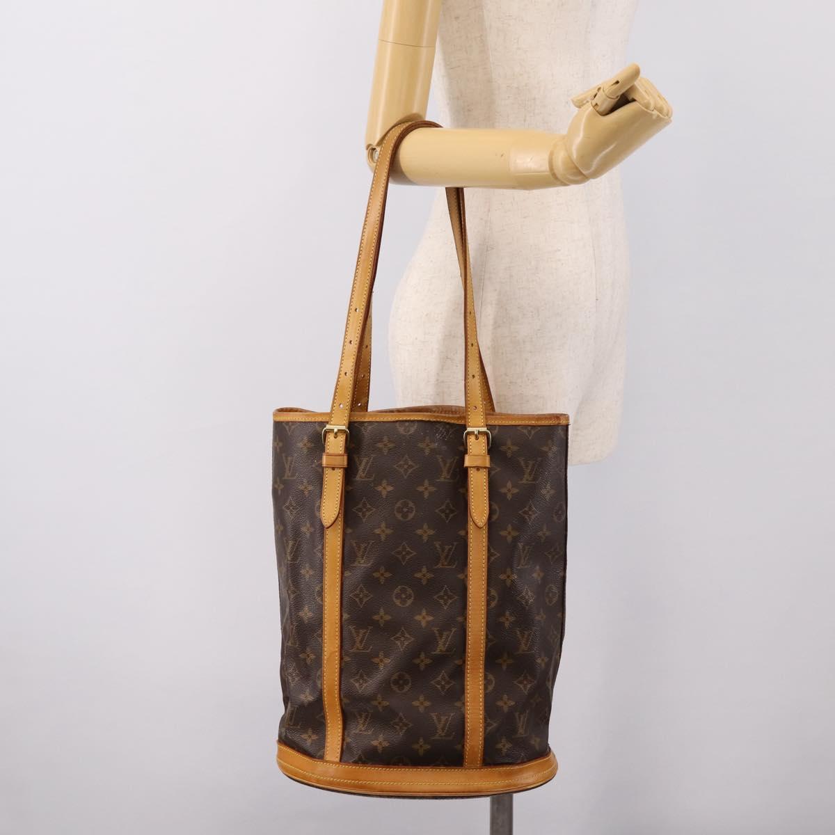 LOUIS VUITTON Monogram Bucket GM Shoulder Bag M42236 LV Auth 199021