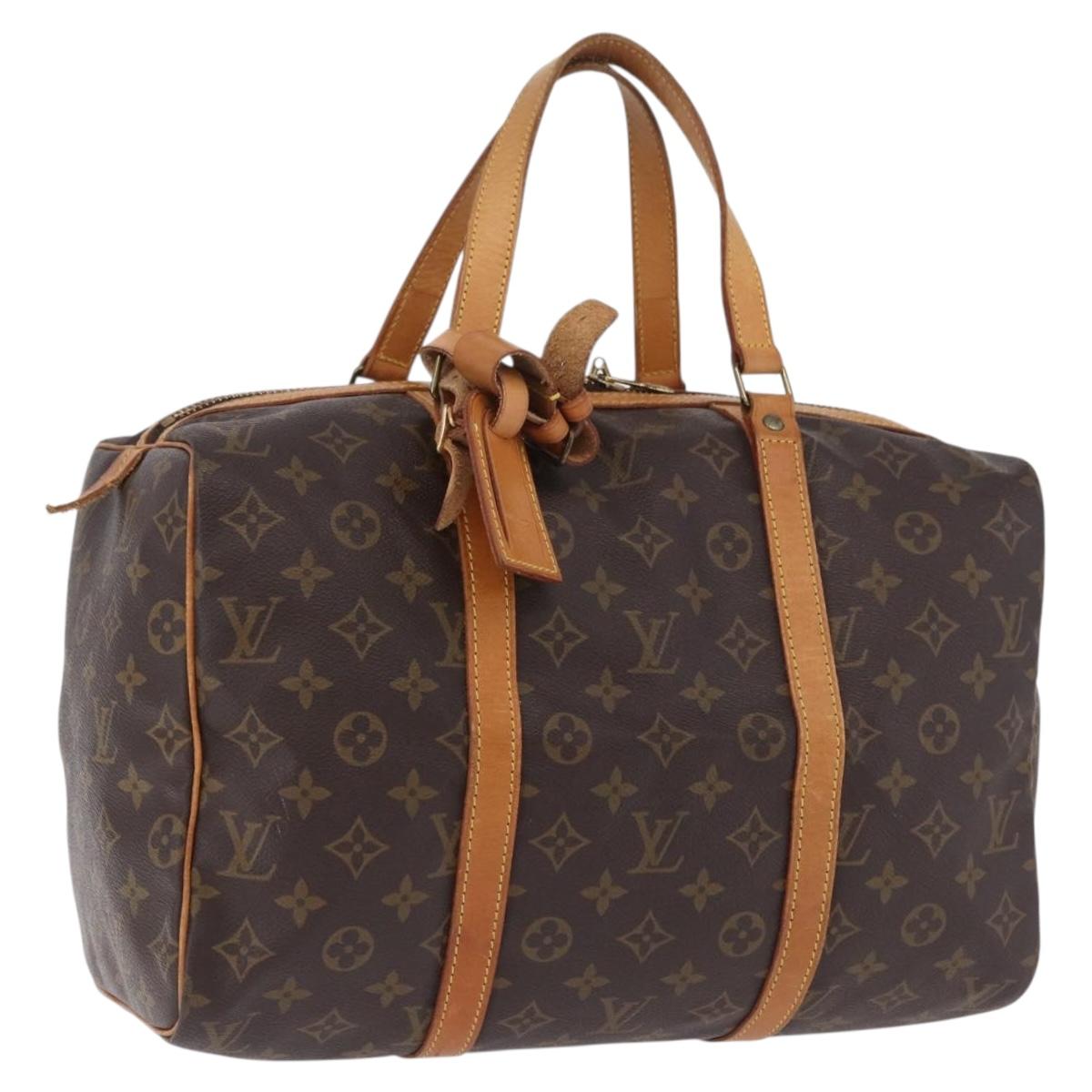 LOUIS VUITTON Monogram Sac Souple 35 Boston Bag M41626 LV Auth 199026