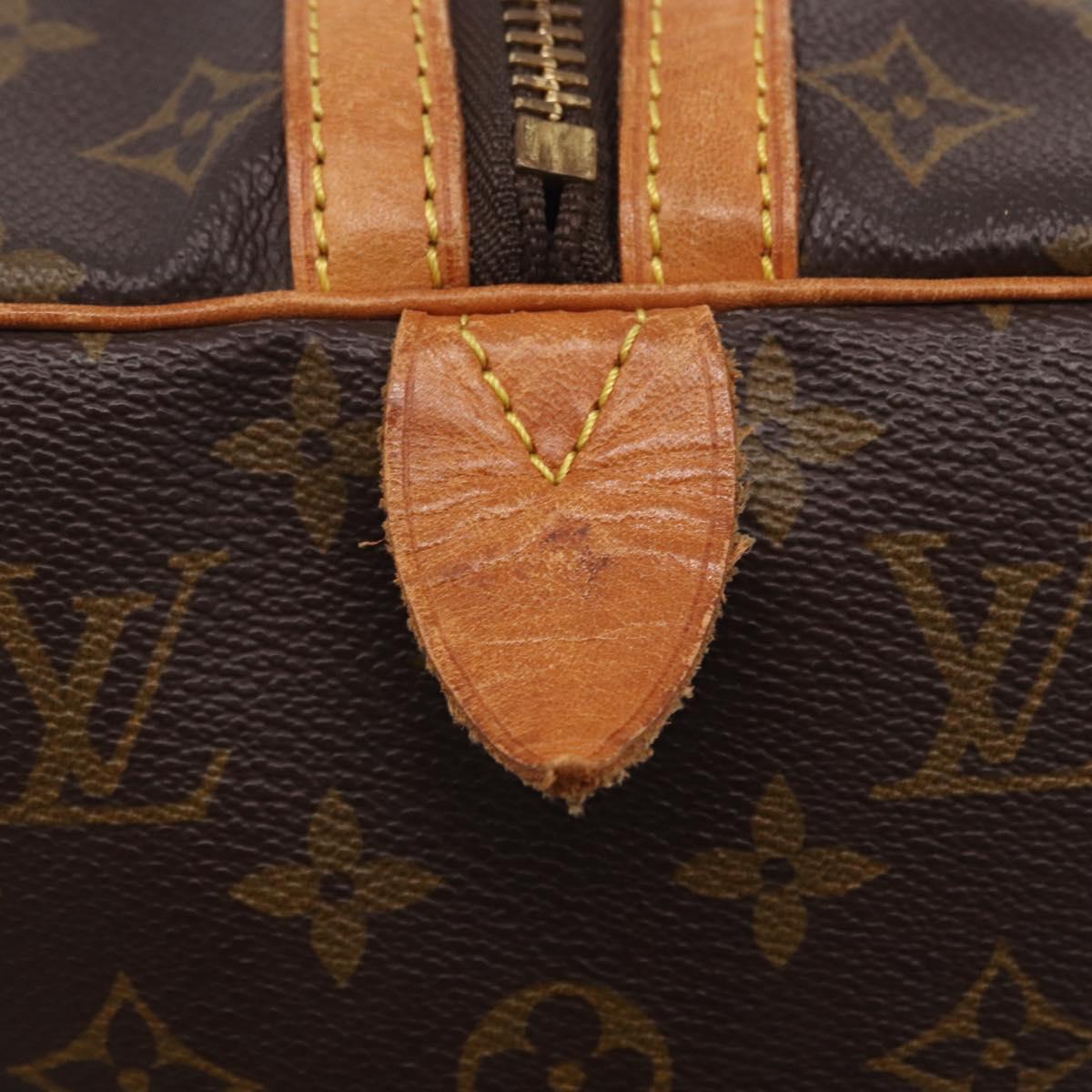LOUIS VUITTON Monogram Sac Souple 35 Boston Bag M41626 LV Auth 199026