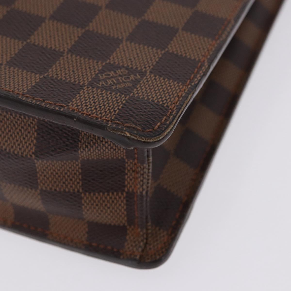 LOUIS VUITTON Damier Ebene Altona GM Business Bag N53312 LV Auth 199030