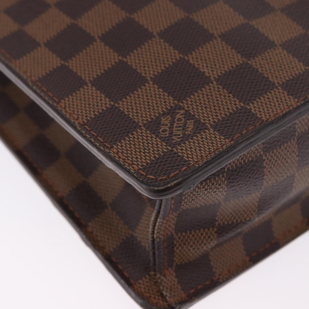 LOUIS VUITTON Damier Ebene Altona GM Business Bag N53312 LV Auth 199030