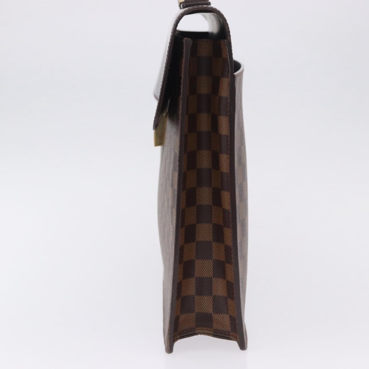 LOUIS VUITTON Damier Ebene Altona GM Business Bag N53312 LV Auth 199030