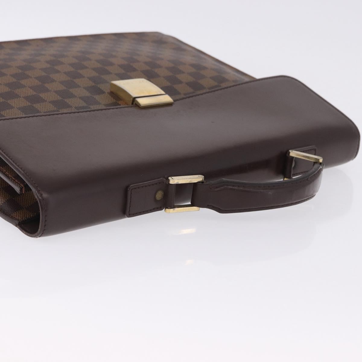 LOUIS VUITTON Damier Ebene Altona GM Business Bag N53312 LV Auth 199030