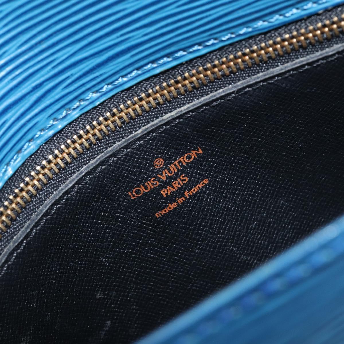 LOUIS VUITTON Epi Saint Cloud GM Shoulder Bag Blue M52195 LV Auth 199031