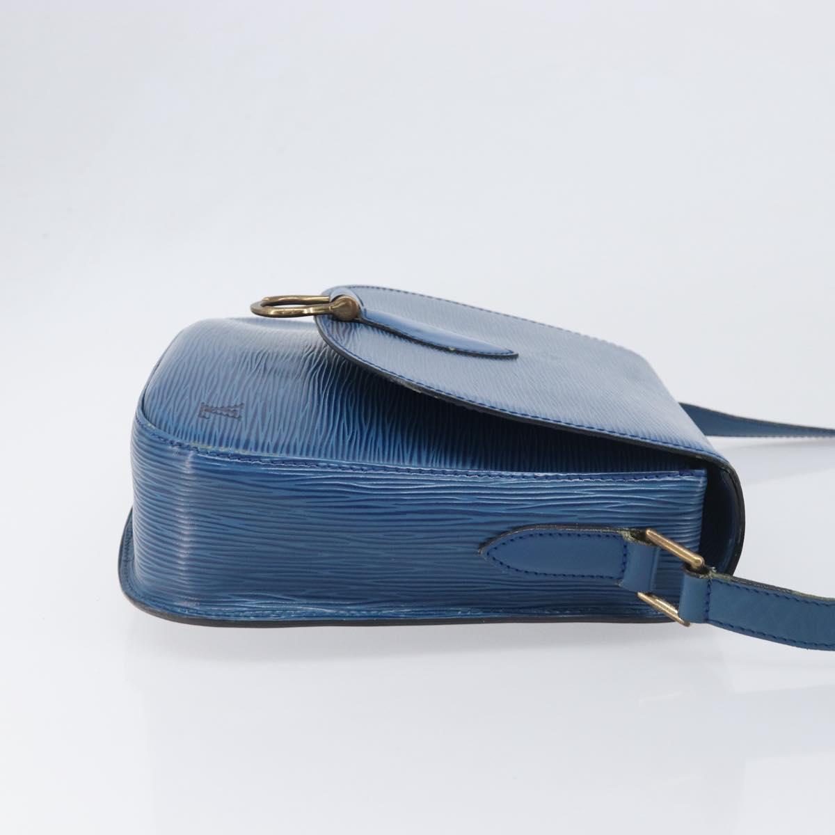LOUIS VUITTON Epi Saint Cloud GM Shoulder Bag Blue M52195 LV Auth 199031