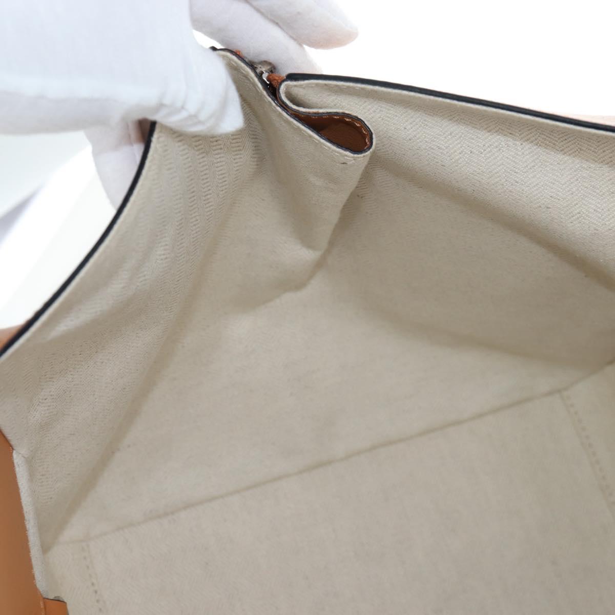 LOEWE KEN PRICE Hammock Small Hand Bag Canvas 2way Beige Silver Auth 199036SAM