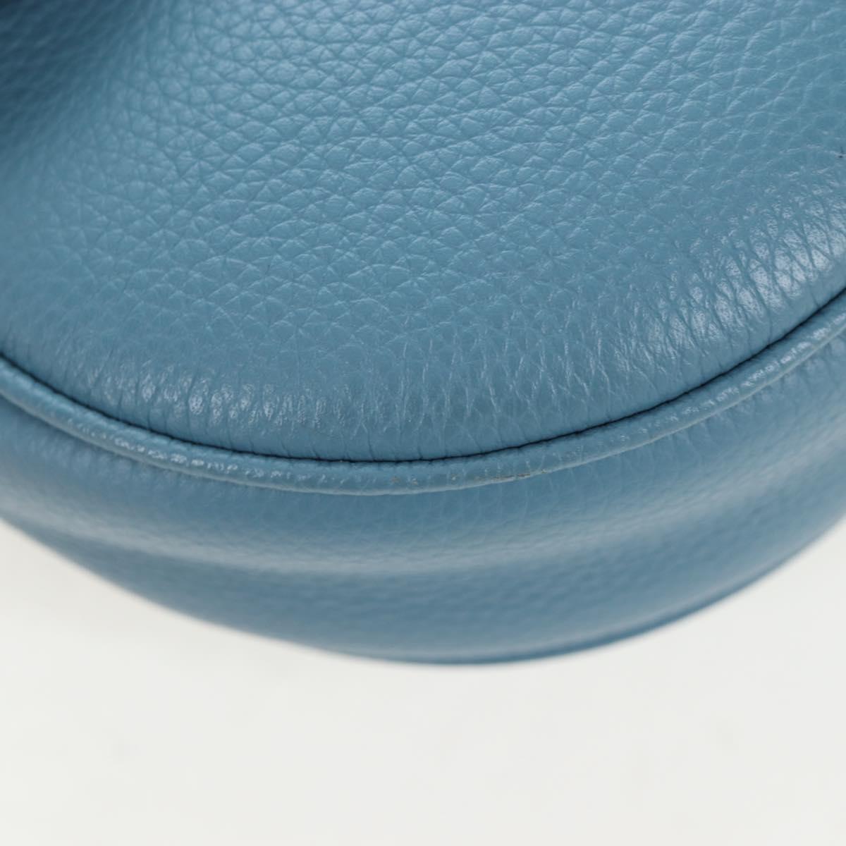 Christian Dior Saddle Bag Leather Stussy Collaboration Light Blue Auth 199040V