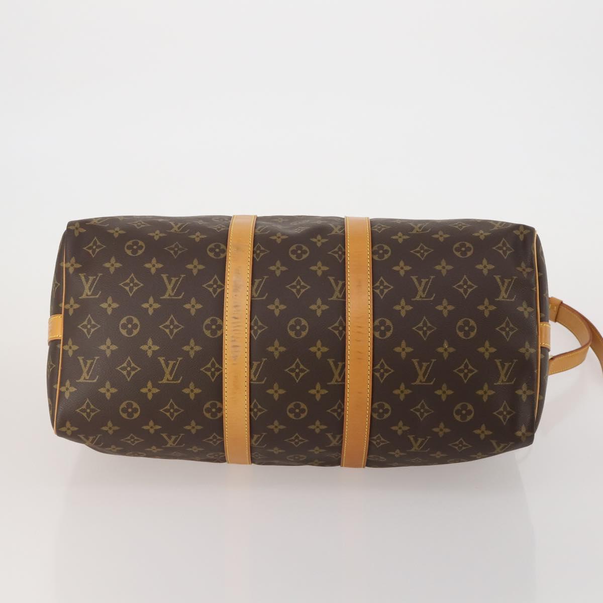 LOUIS VUITTON Monogram Keepall Bandouliere 45 Boston Bag M41418 LV Auth 199045A