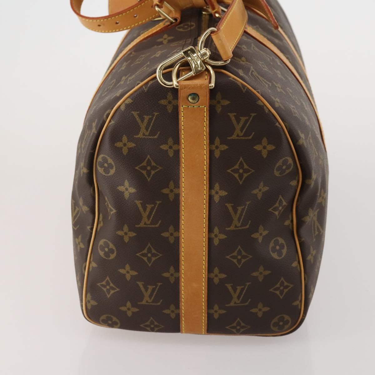 LOUIS VUITTON Monogram Keepall Bandouliere 45 Boston Bag M41418 LV Auth 199045A