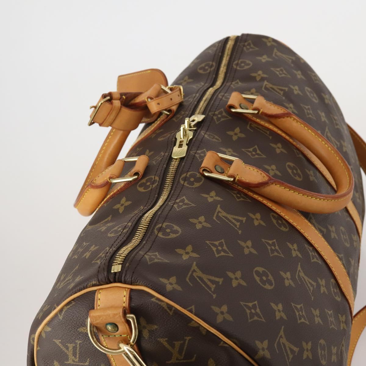 LOUIS VUITTON Monogram Keepall Bandouliere 45 Boston Bag M41418 LV Auth 199045A