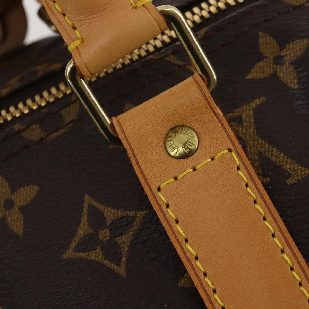 LOUIS VUITTON Monogram Keepall 55 Boston Bag M41424 LV Auth 199046A