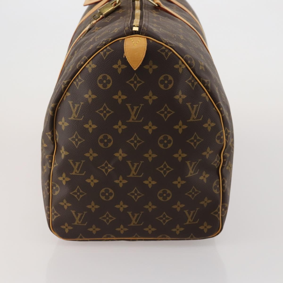 LOUIS VUITTON Monogram Keepall 55 Boston Bag M41424 LV Auth 199046A