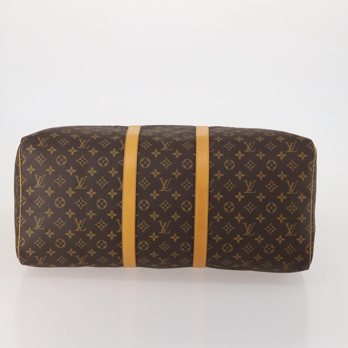LOUIS VUITTON Monogram Keepall 55 Boston Bag M41424 LV Auth 199046A