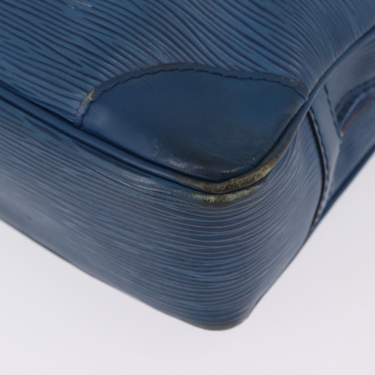 LOUIS VUITTON Epi Porte Documents Voyage Business Bag Blue M54475 LV Auth 199049