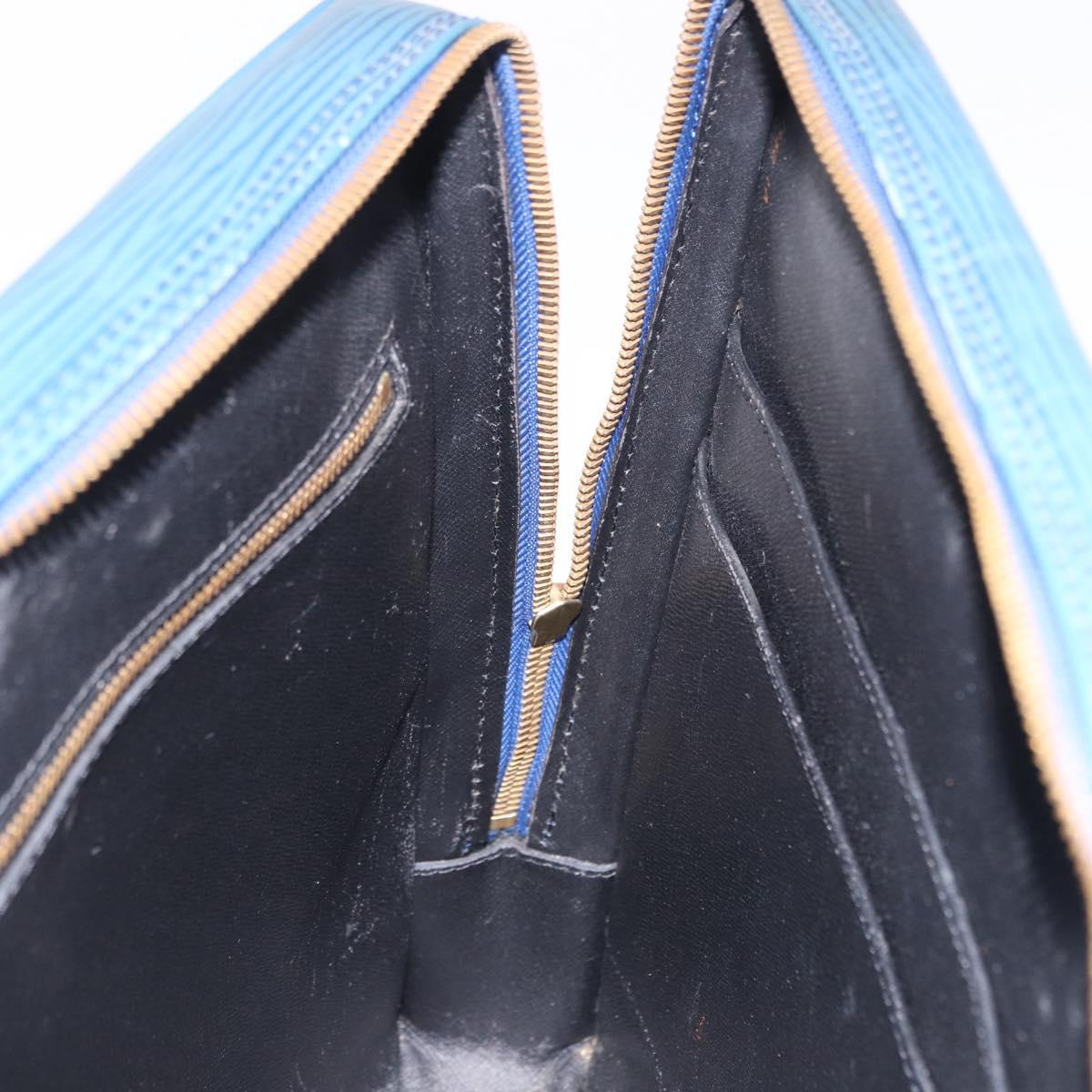 LOUIS VUITTON Epi Porte Documents Voyage Business Bag Blue M54475 LV Auth 199049