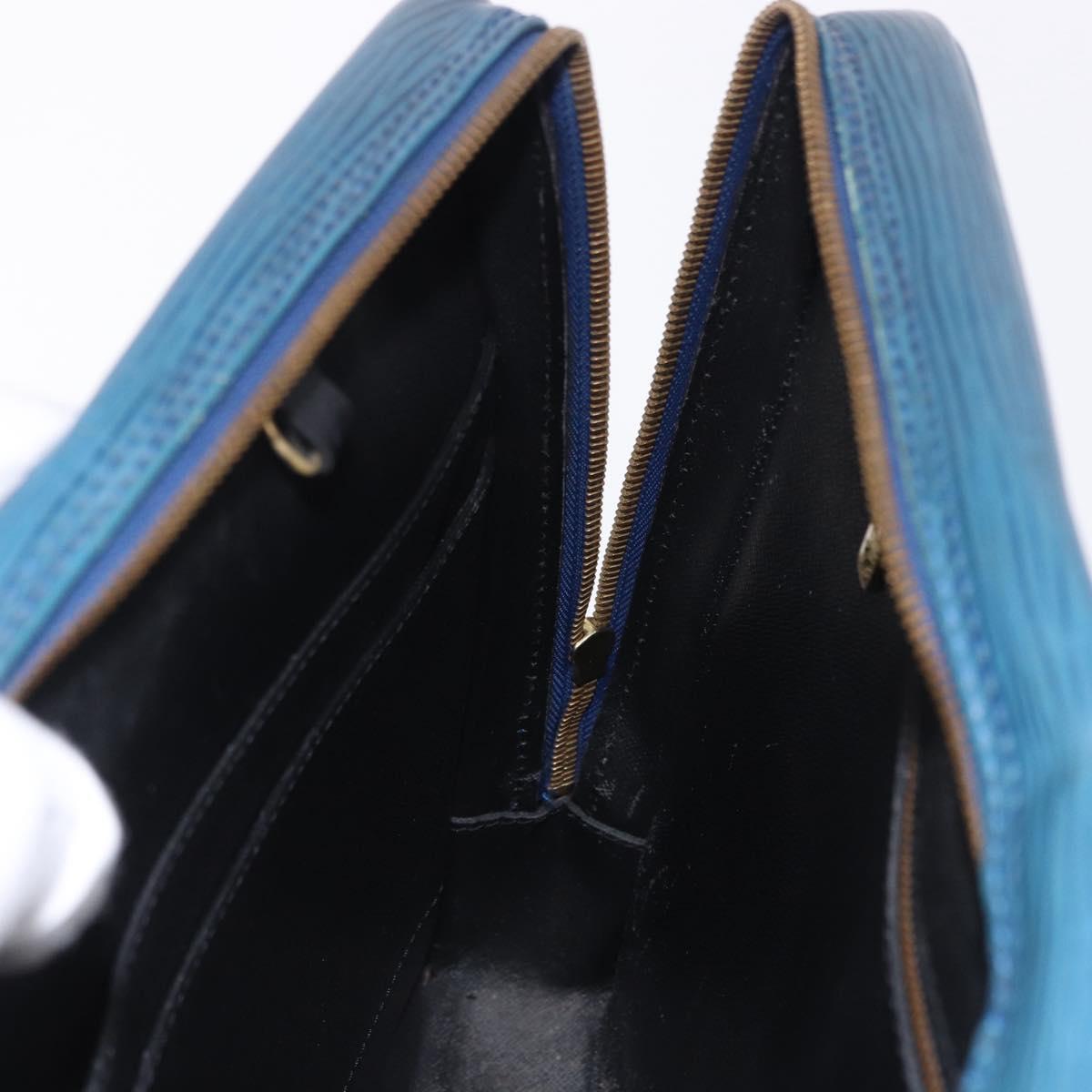 LOUIS VUITTON Epi Porte Documents Voyage Business Bag Blue M54475 LV Auth 199049