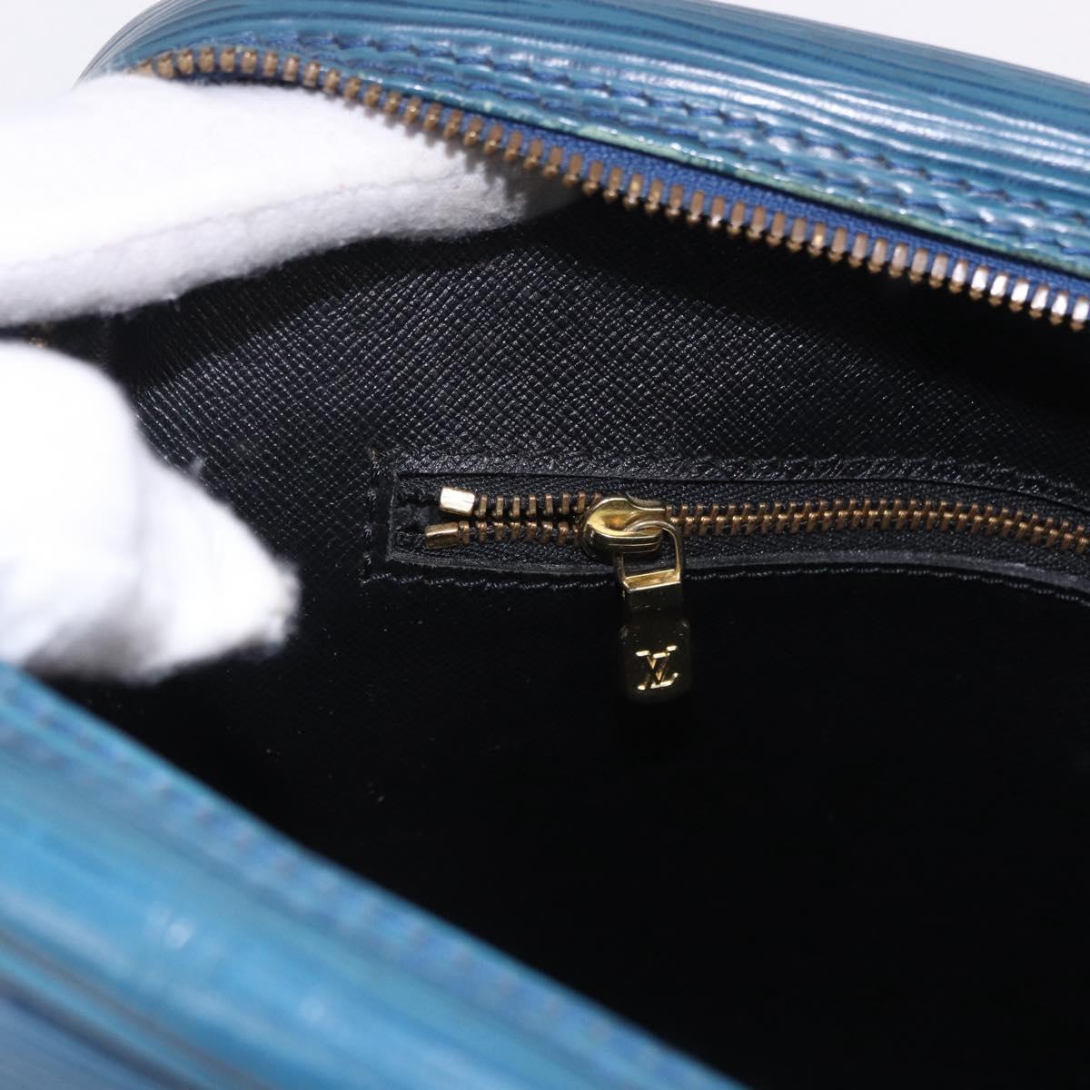 LOUIS VUITTON Epi Porte Documents Voyage Business Bag Blue M54475 LV Auth 199049