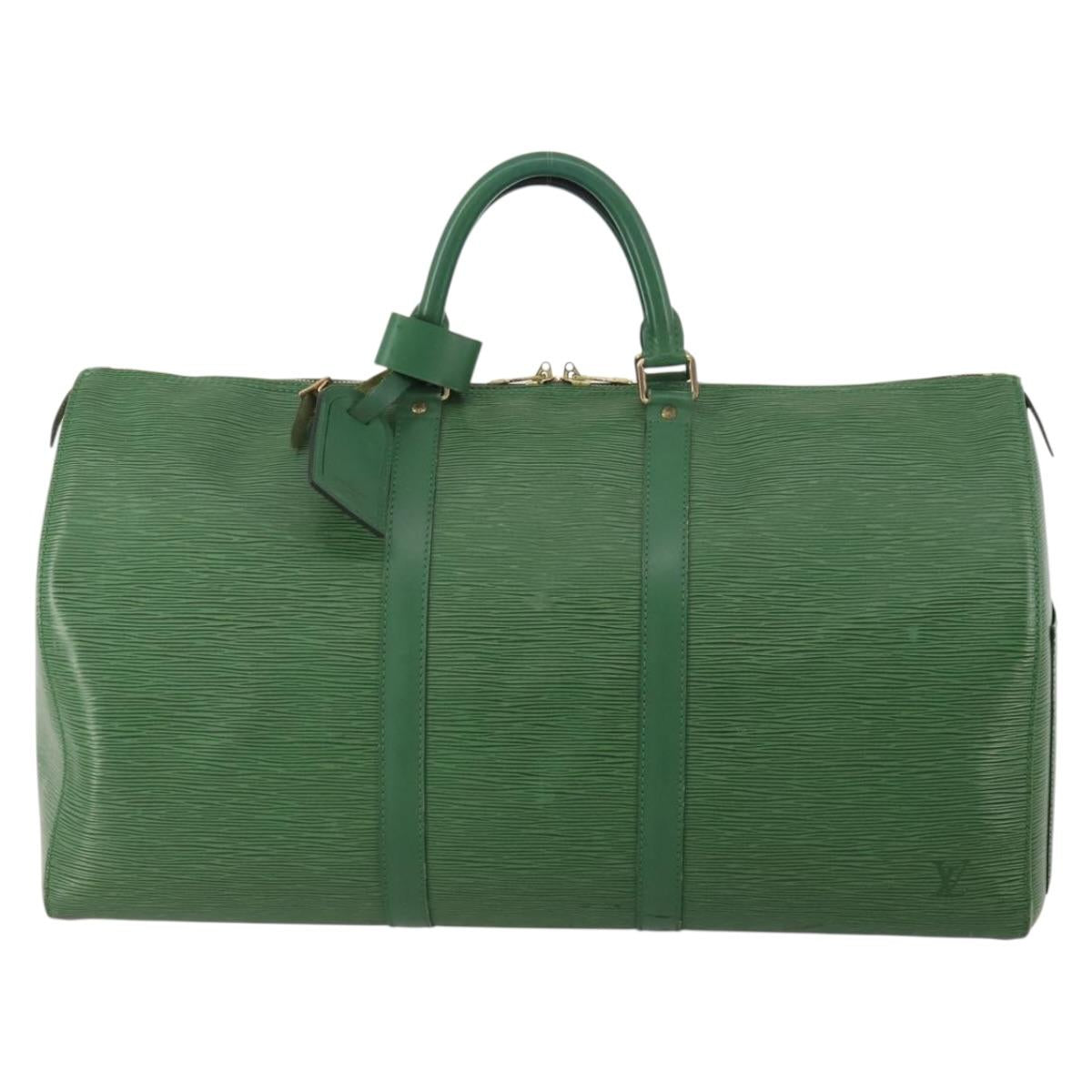 LOUIS VUITTON Monogram Keepall 50 Boston Bag M41426 LV Auth 199053A
