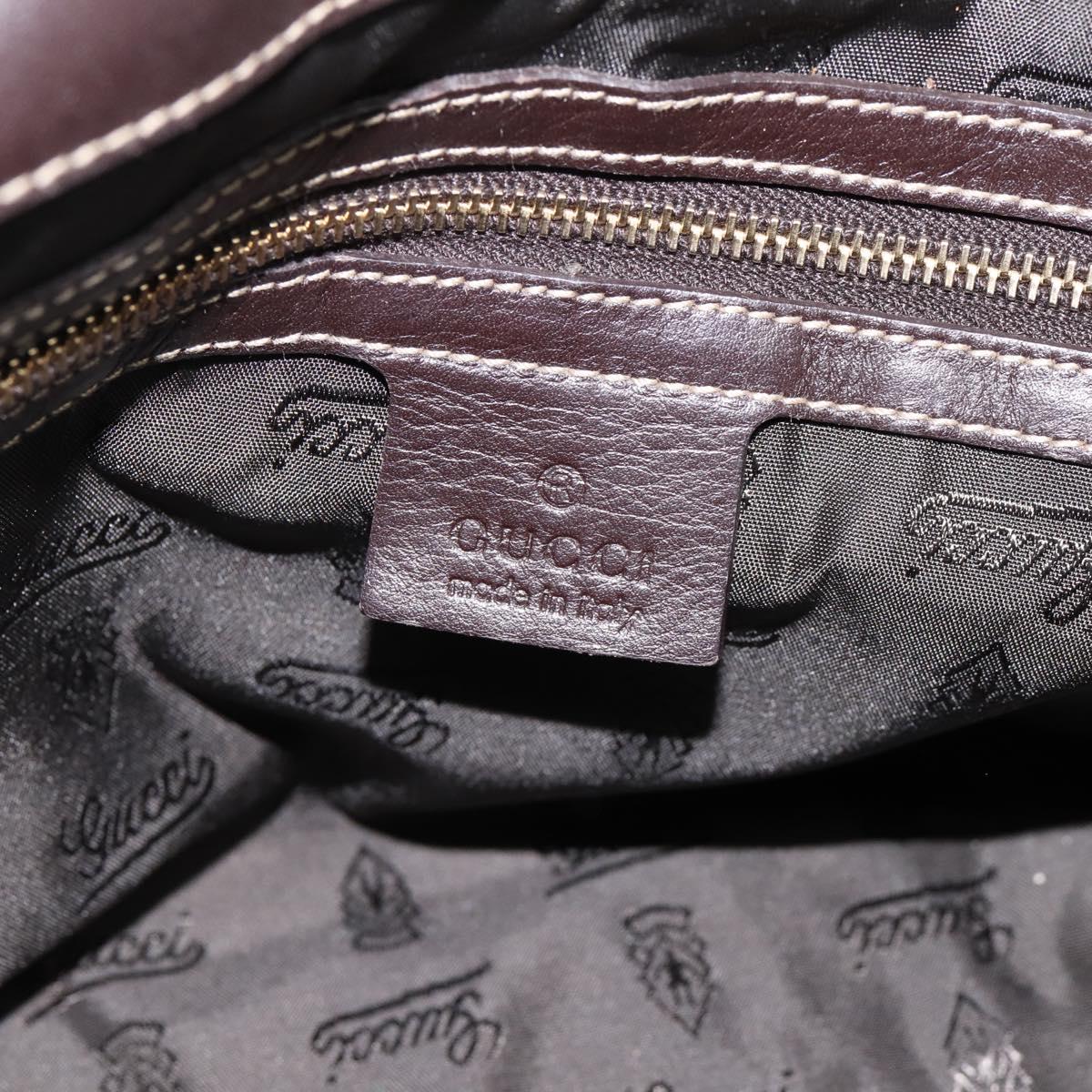GUCCI GG Crystal Histeria Hand Bag Coated Canvas Beige Gold 197020 Auth 199055