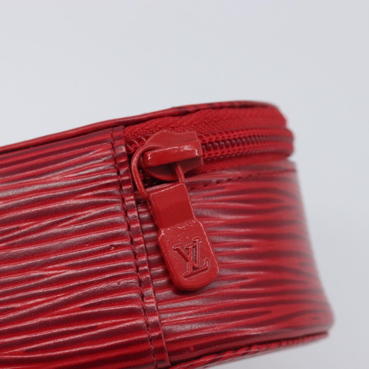 LOUIS VUITTON Epi Ecrin Bijoux 10 Jewelry Box Red M48217 LV Auth 199058A