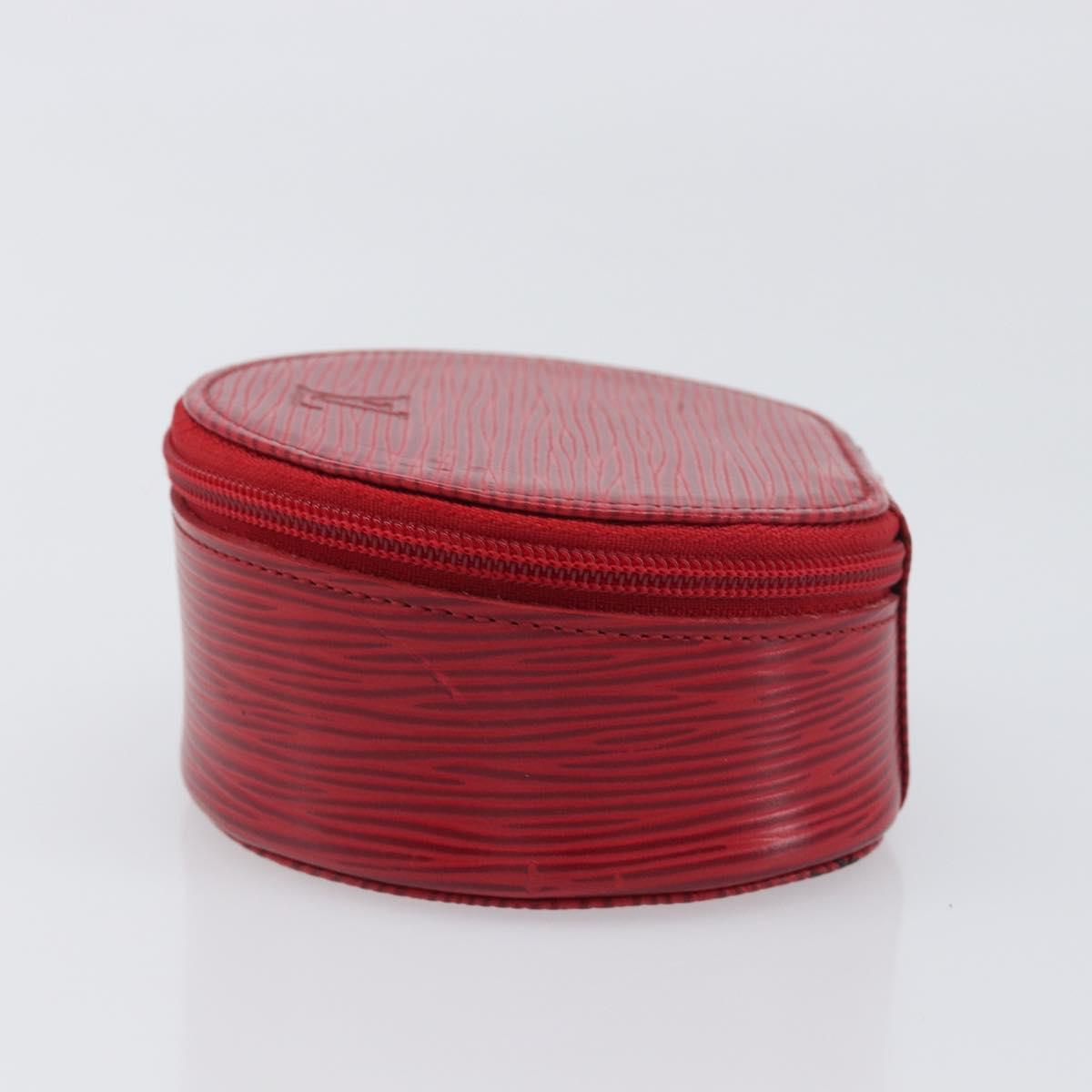 LOUIS VUITTON Epi Ecrin Bijoux 10 Jewelry Box Red M48217 LV Auth 199058A