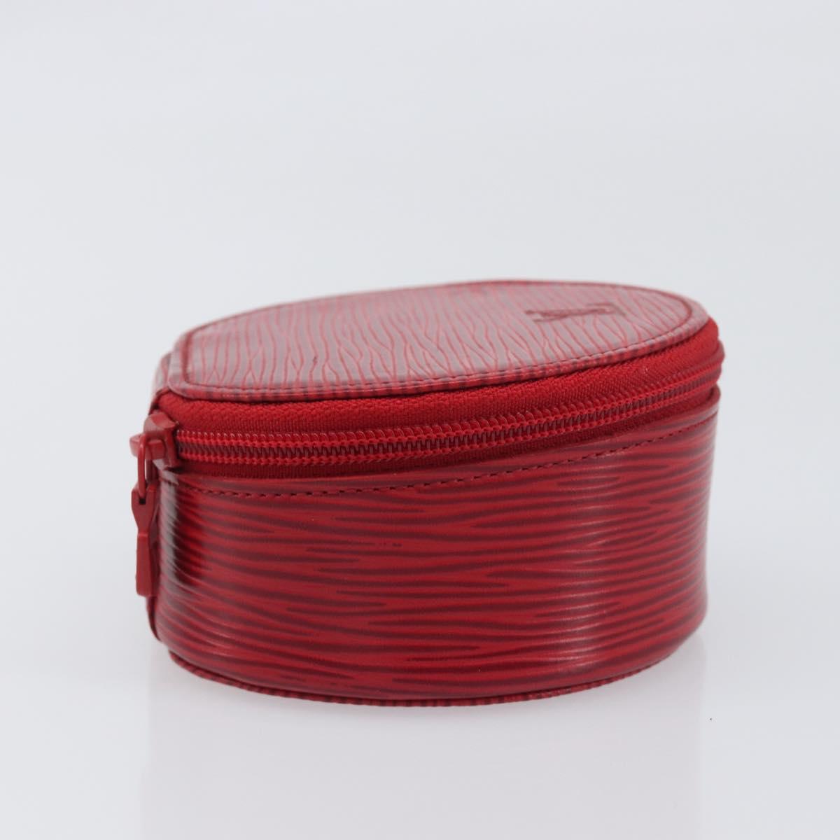 LOUIS VUITTON Epi Ecrin Bijoux 10 Jewelry Box Red M48217 LV Auth 199058A
