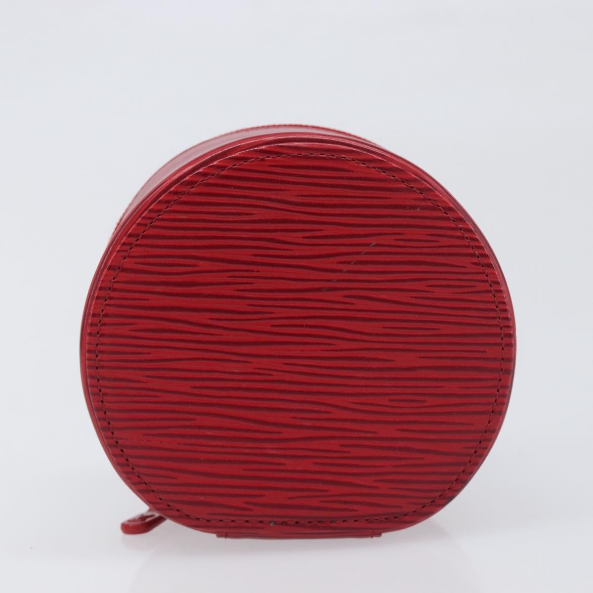 LOUIS VUITTON Epi Ecrin Bijoux 10 Jewelry Box Red M48217 LV Auth 199058A