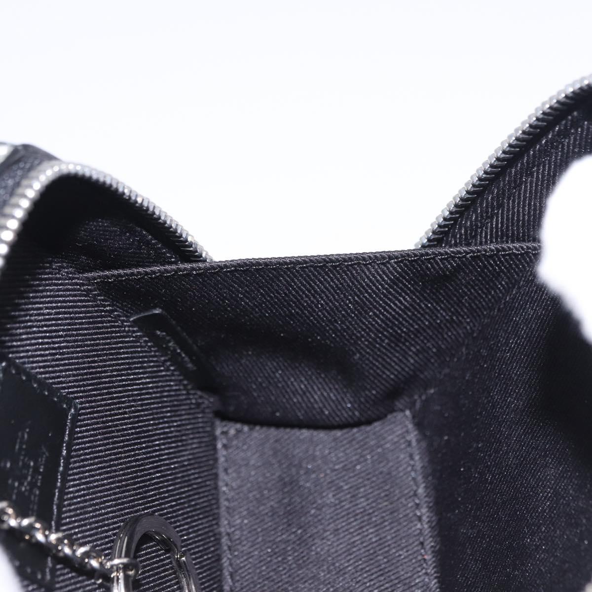 LOUIS VUITTON Monogram BackpackTrunk Charm Silver Black M01392 LV Auth 199063M