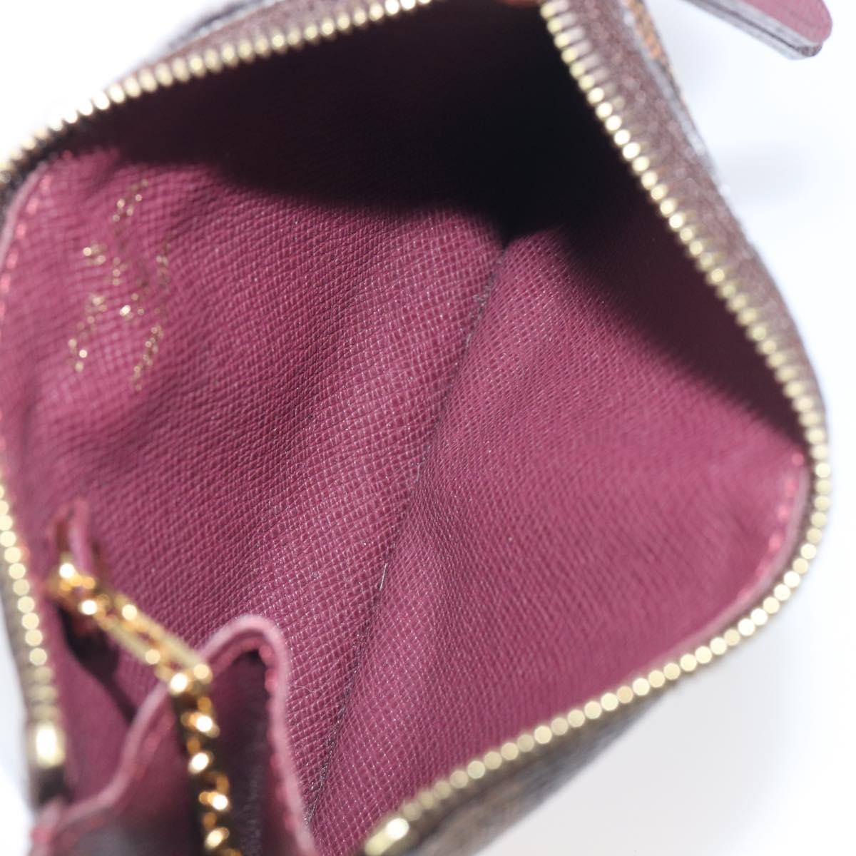 LOUIS VUITTON Damier Ebene Pochette Cles NM Coin Purse N63094 LV Auth 199071