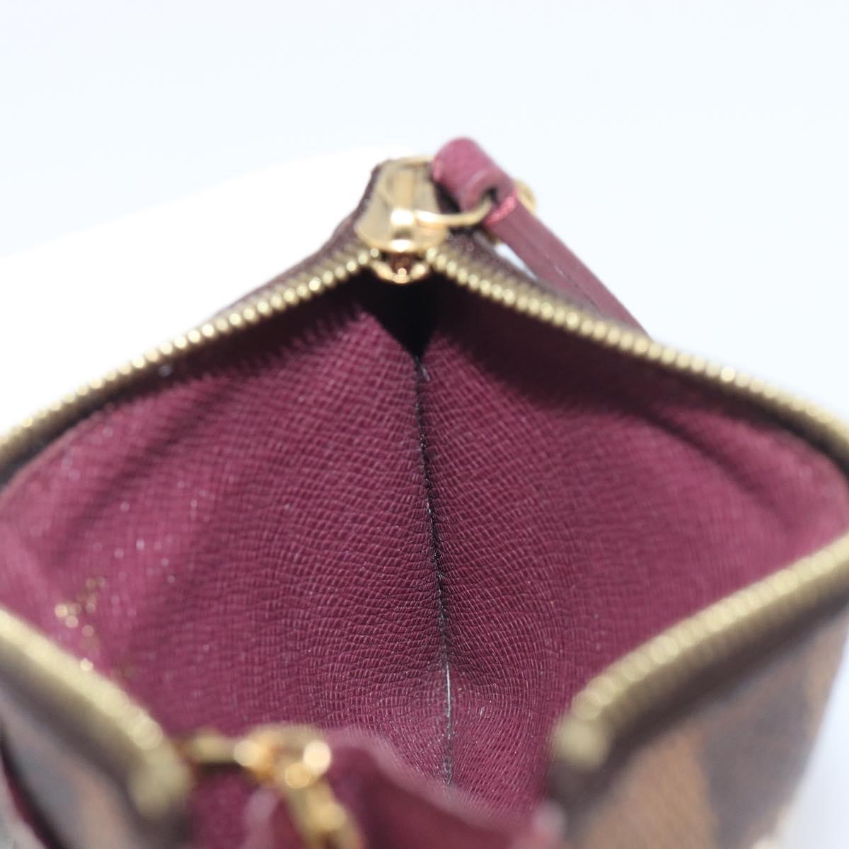 LOUIS VUITTON Damier Ebene Pochette Cles NM Coin Purse N63094 LV Auth 199071