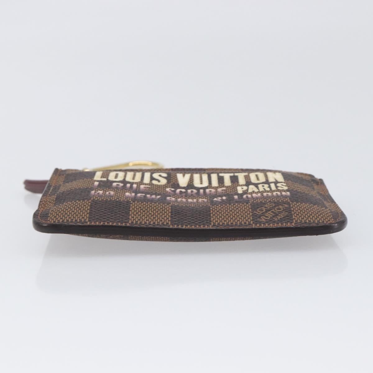 LOUIS VUITTON Damier Ebene Pochette Cles NM Coin Purse N63094 LV Auth 199071