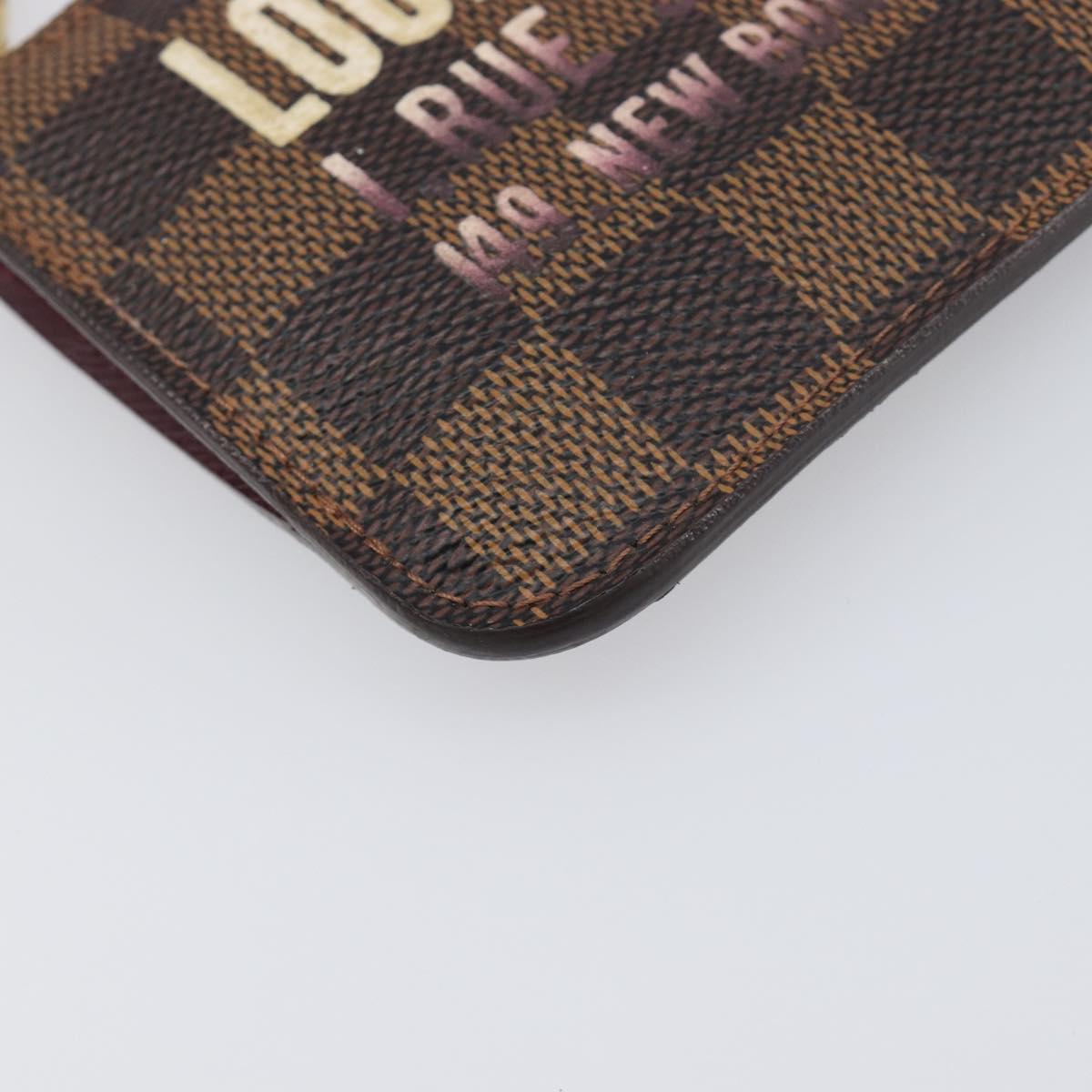 LOUIS VUITTON Damier Ebene Pochette Cles NM Coin Purse N63094 LV Auth 199071