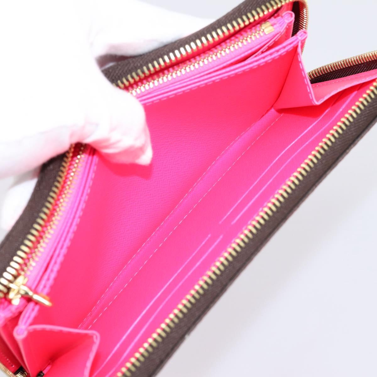 LOUIS VUITTON Monogram Graffiti Zippy Wallet Pink M93710 LV Auth 199073V