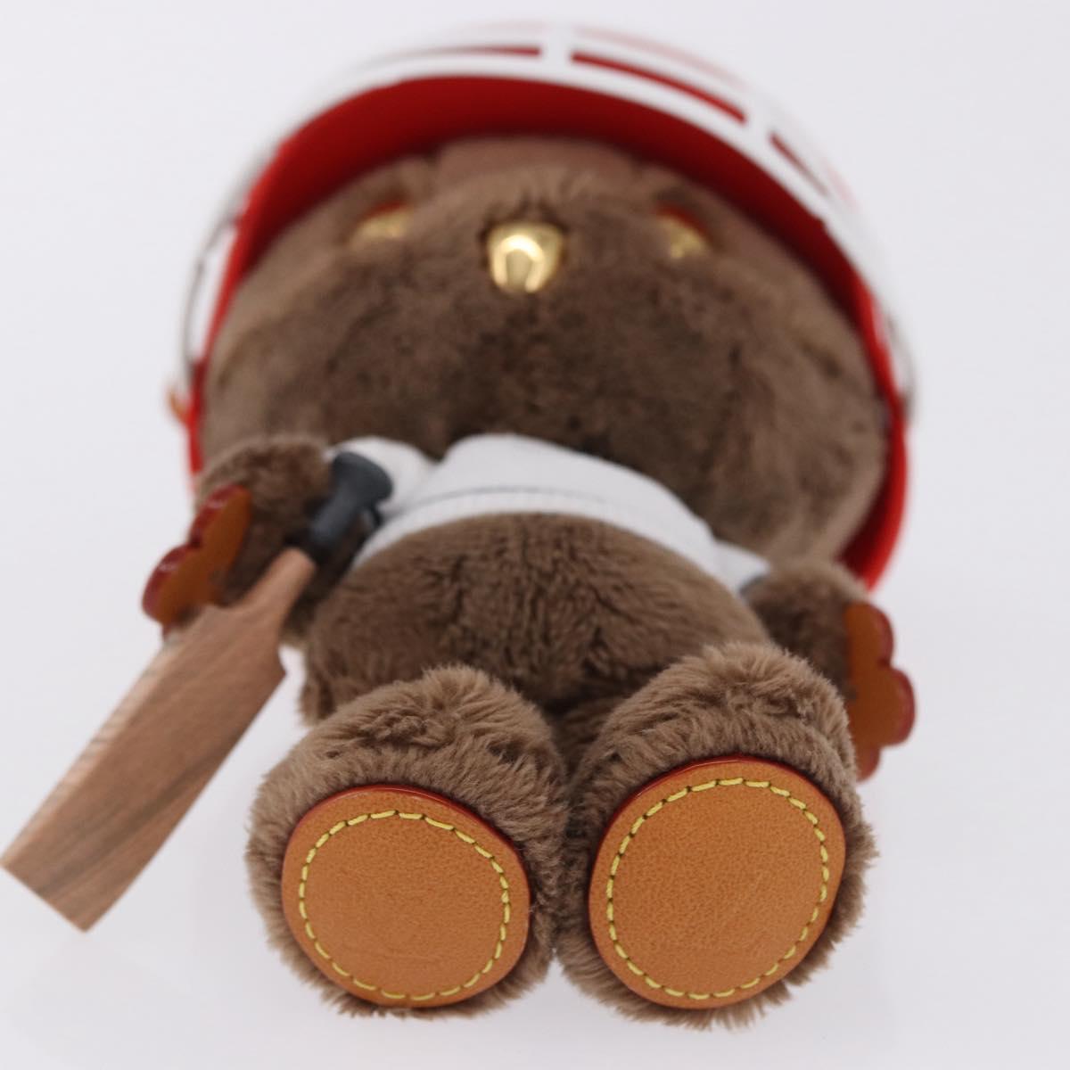LOUIS VUITTON LV Louis Bear Cricket Bag Charm Fur Brown M03678 LV Auth 199080SAM