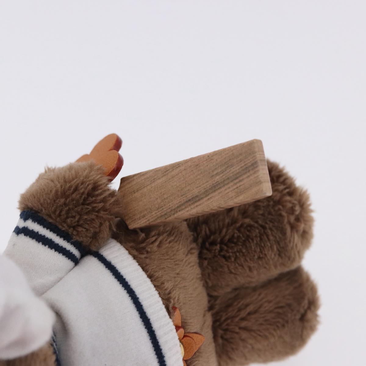 LOUIS VUITTON LV Louis Bear Cricket Bag Charm Fur Brown M03678 LV Auth 199080SAM