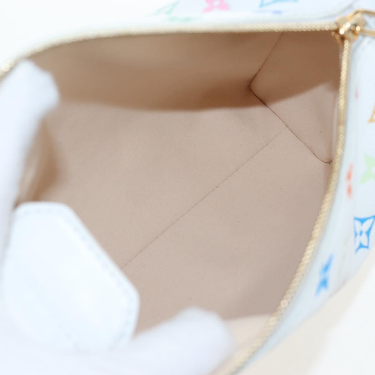 LOUIS VUITTON Monogram Multicolor Side Trunk MM Bag White M14046 Auth 199130SM