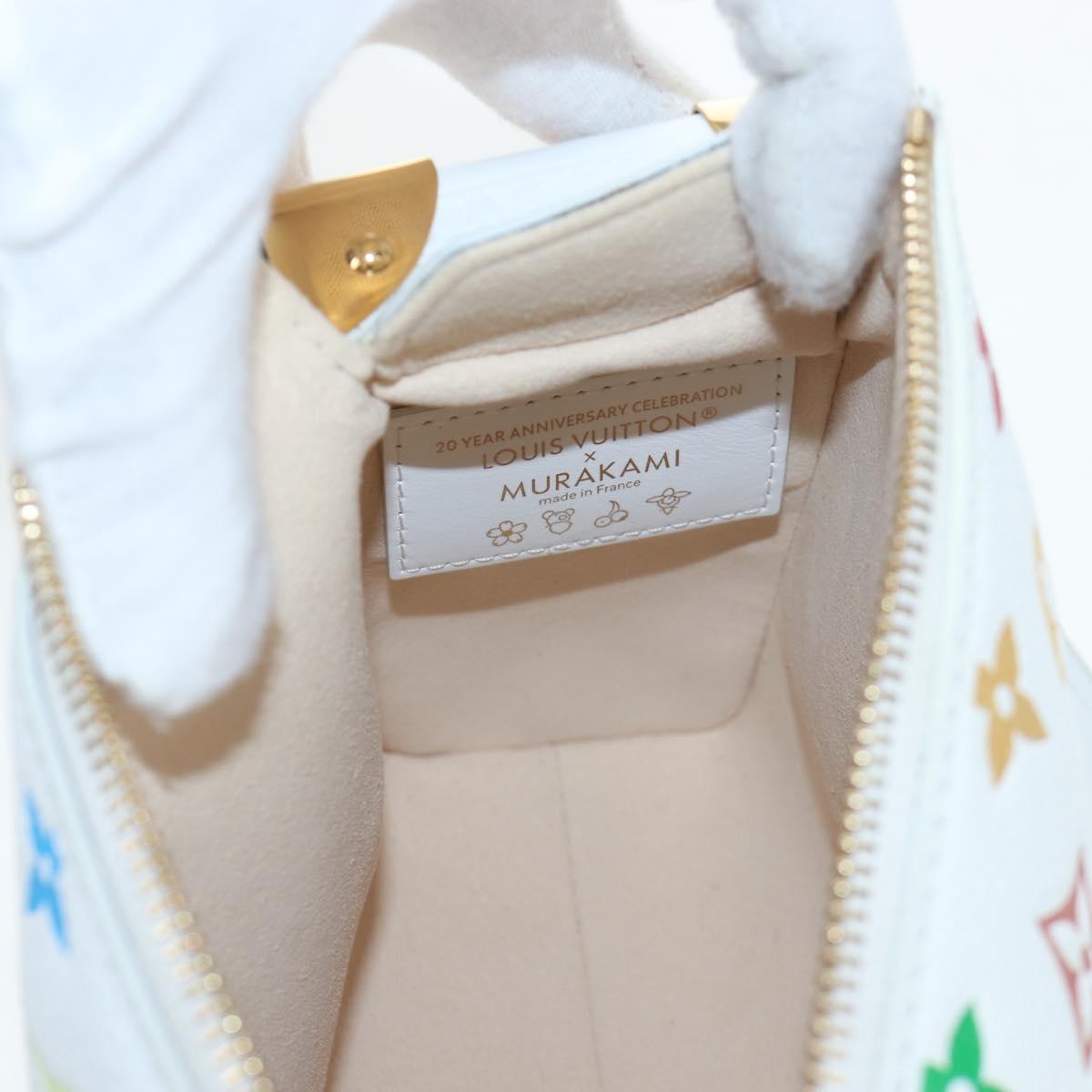LOUIS VUITTON Monogram Multicolor Side Trunk MM Bag White M14046 Auth 199130SM