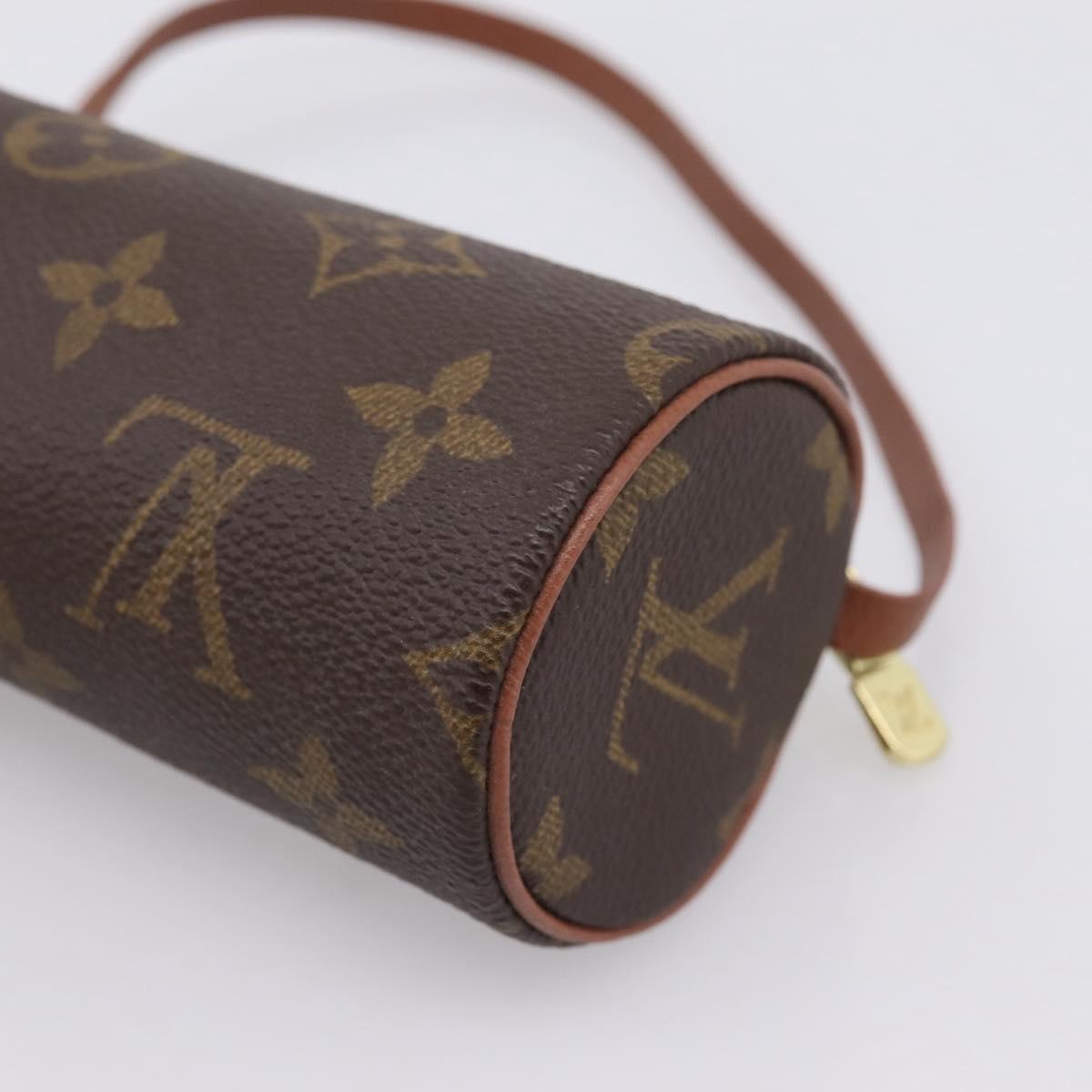 LOUIS VUITTON Monogram Papillon Pouch LV Auth 199143