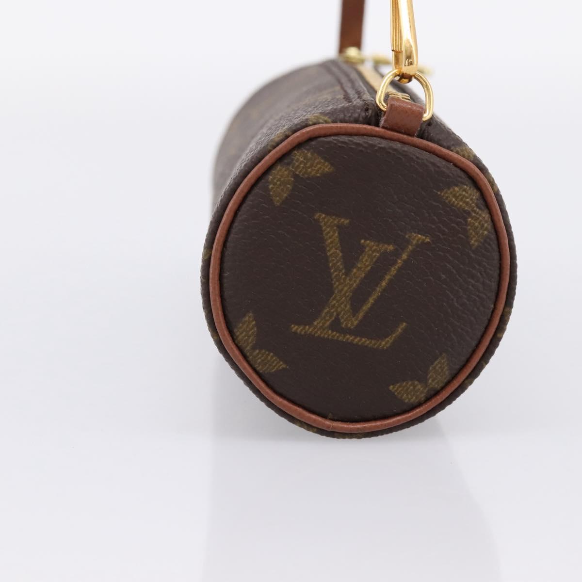 LOUIS VUITTON Monogram Papillon Pouch LV Auth 199143