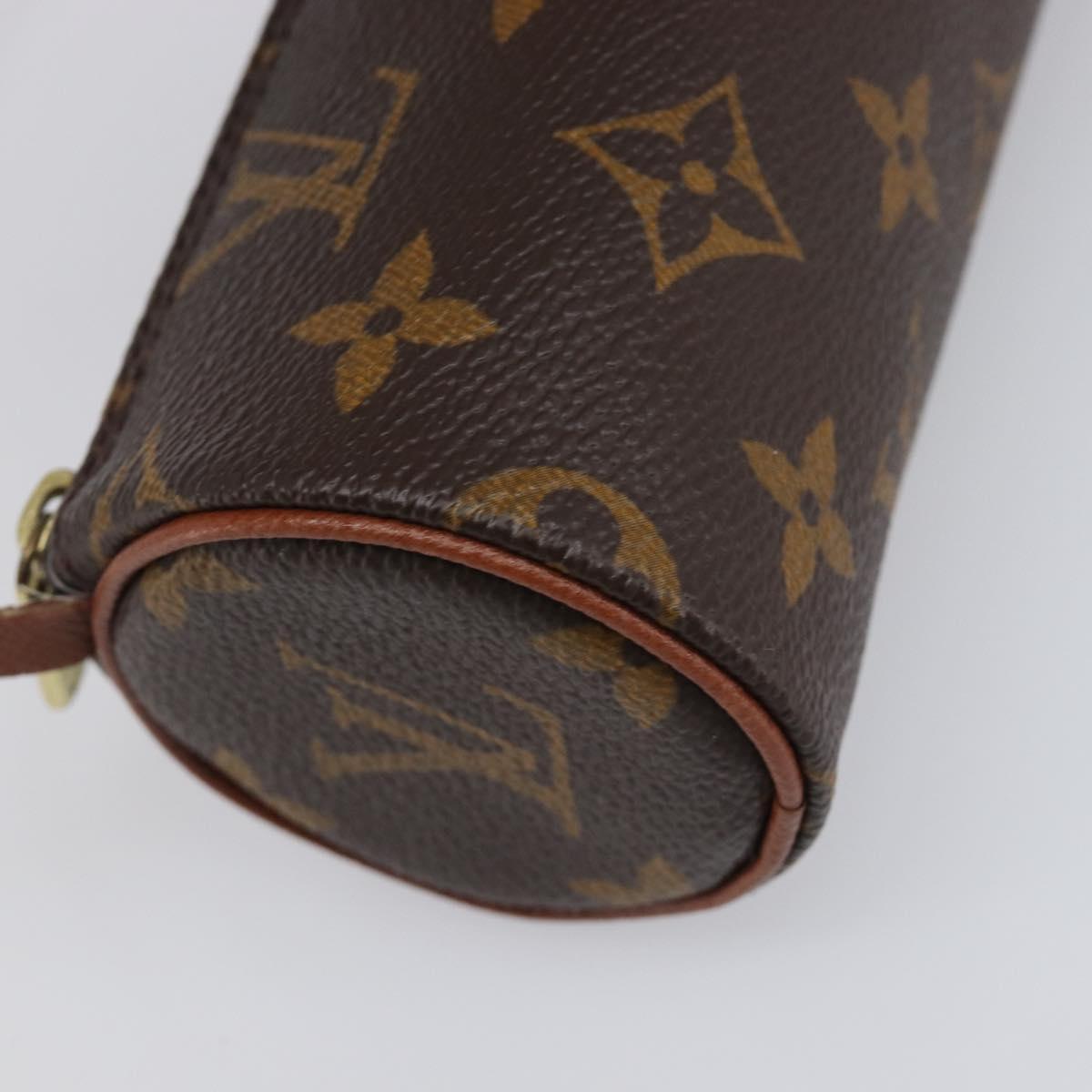 LOUIS VUITTON Monogram Papillon Pouch LV Auth 199149