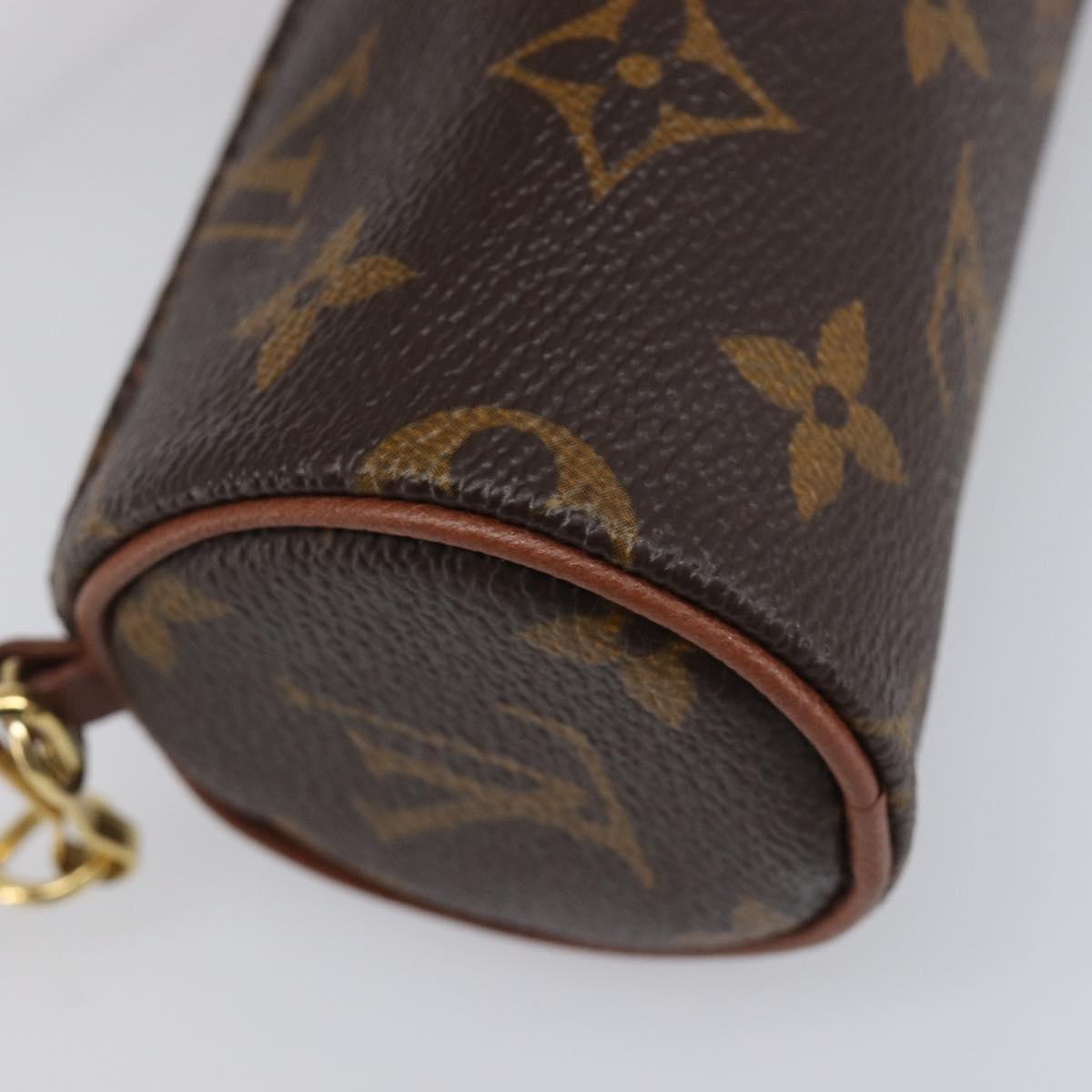 LOUIS VUITTON Monogram Papillon Pouch LV Auth 199149