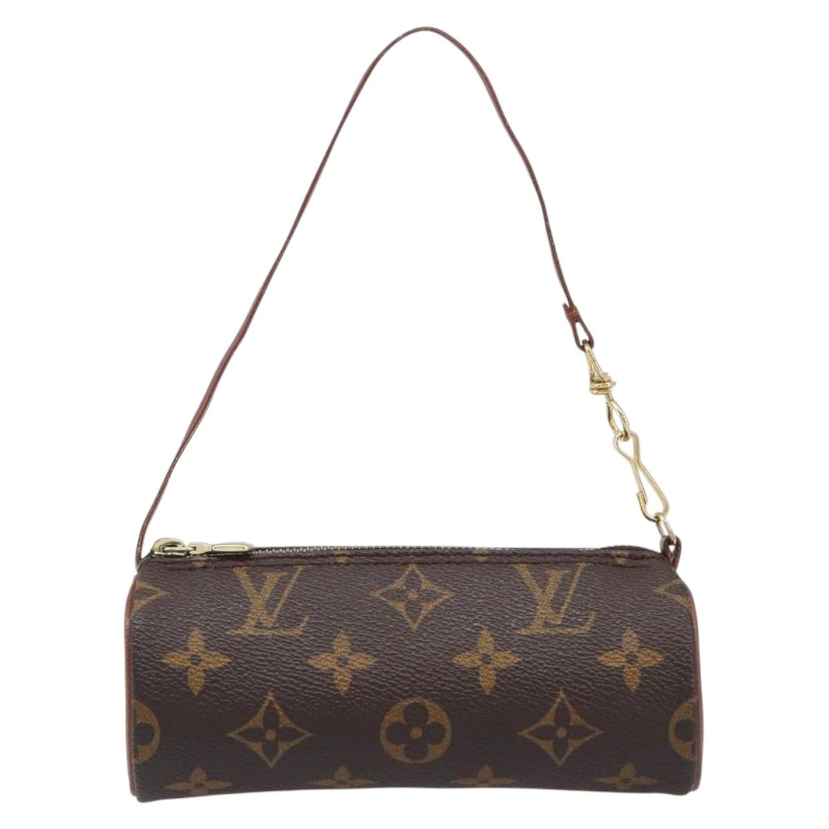 LOUIS VUITTON Monogram Papillon Pouch LV Auth 199149