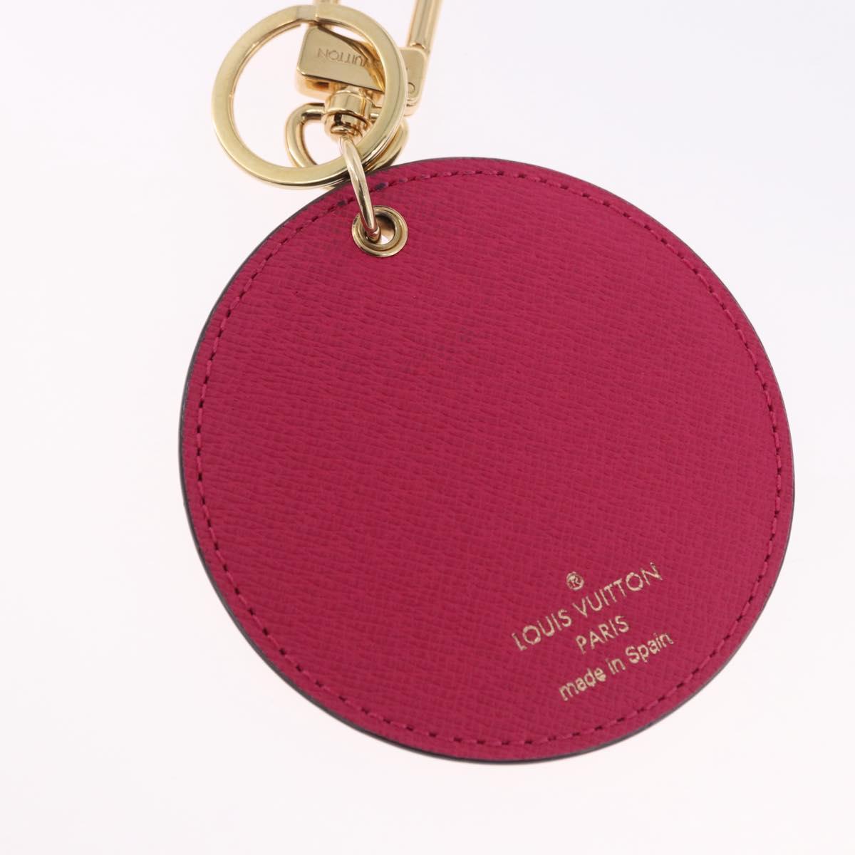 LOUIS VUITTON Damier Ebene Key Holder Illustre Charm M65138 LV Auth 199151V
