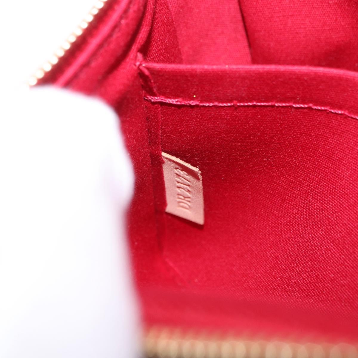 LOUIS VUITTON Monogram Vernis Pochette Accessoires Rouge Grunadine Auth 199154V